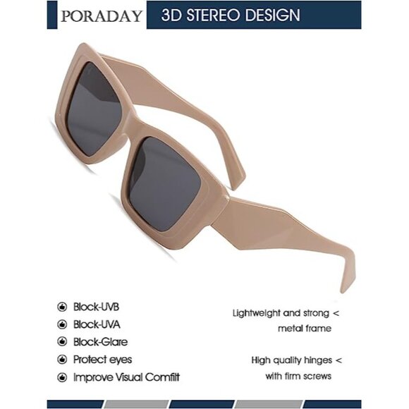 Sunglasses for Women Luxury Designer Sun Glasses Fashion Square green - Picture 7 of 7